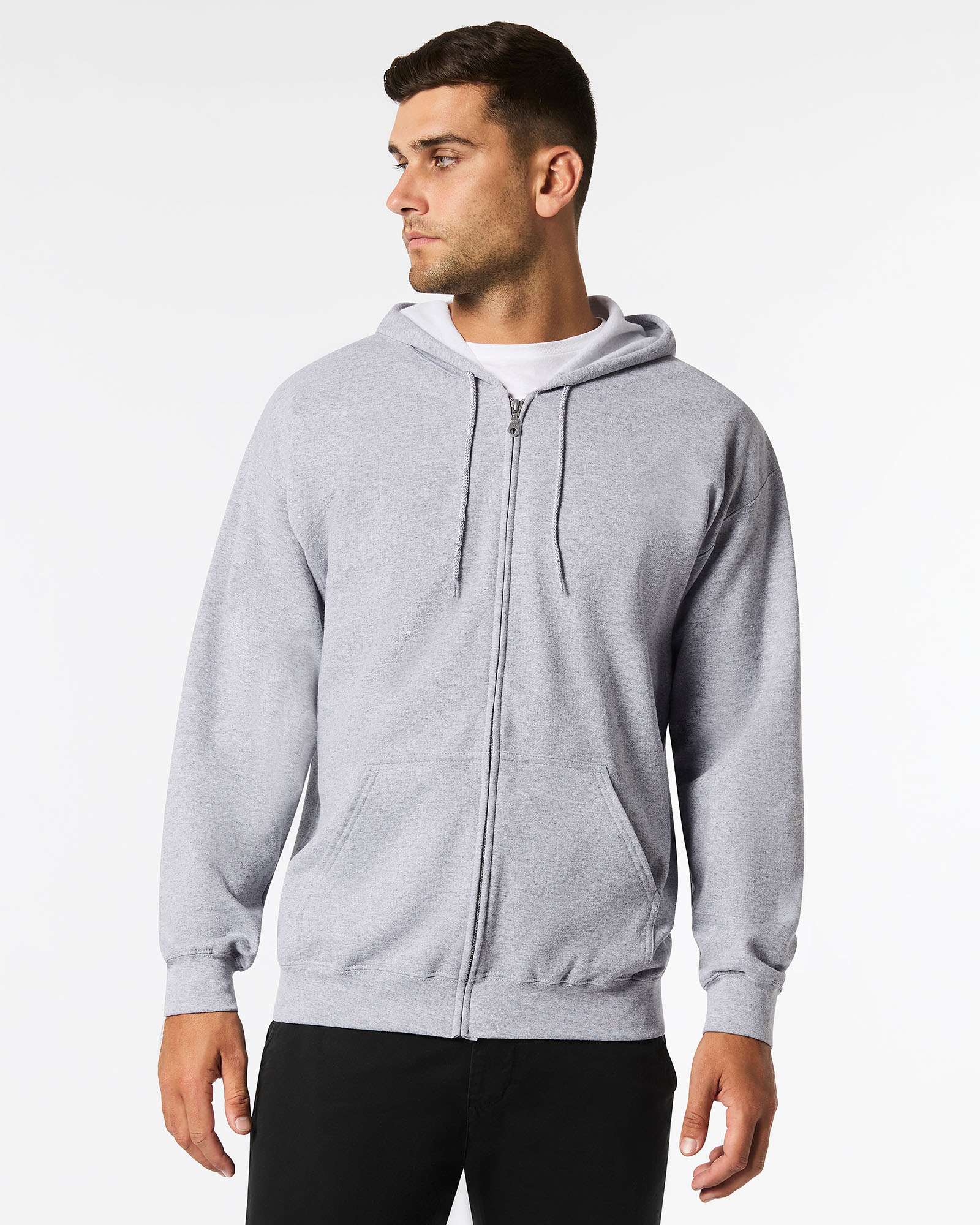 18600 ADULT ZIP HOODED SWEAT