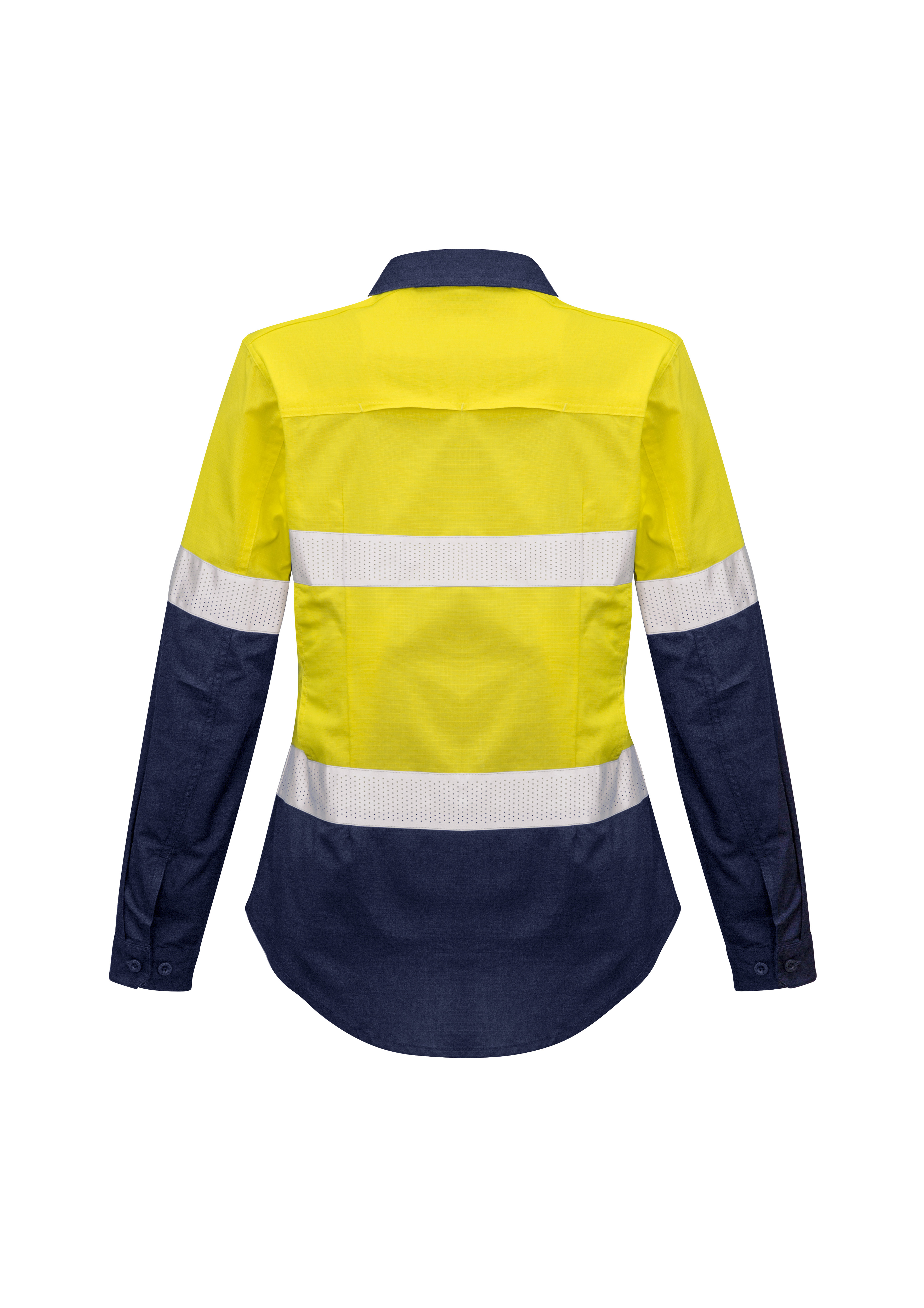 Womens rugged cooling taped hi vis spliced shirt the branding office