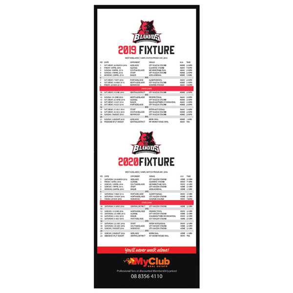 110 x 295mm Fridge Magnet