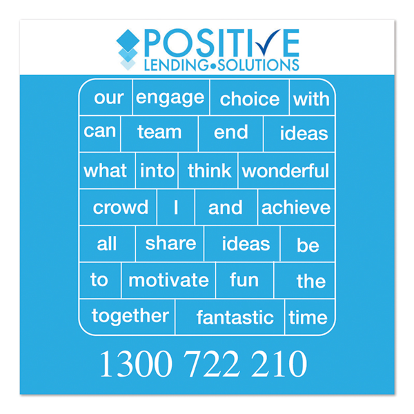95 x 95mm Poetry Fridge Magnet
