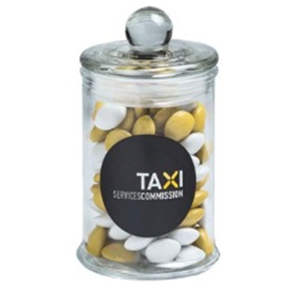 Small Apothecary Jar with Choc Beans 115g