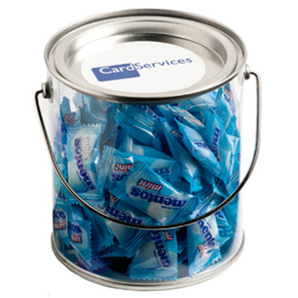 Big PVC Bucket filled with Mentos 350g