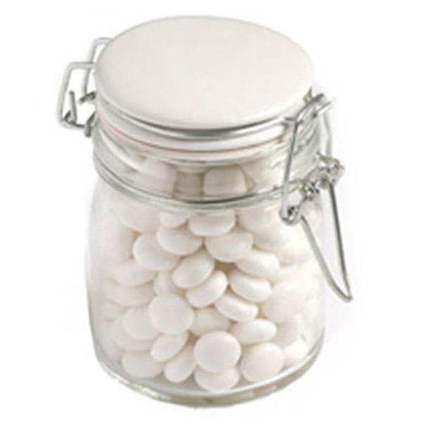 Glass Clip Lock Jar with Mints 160g
