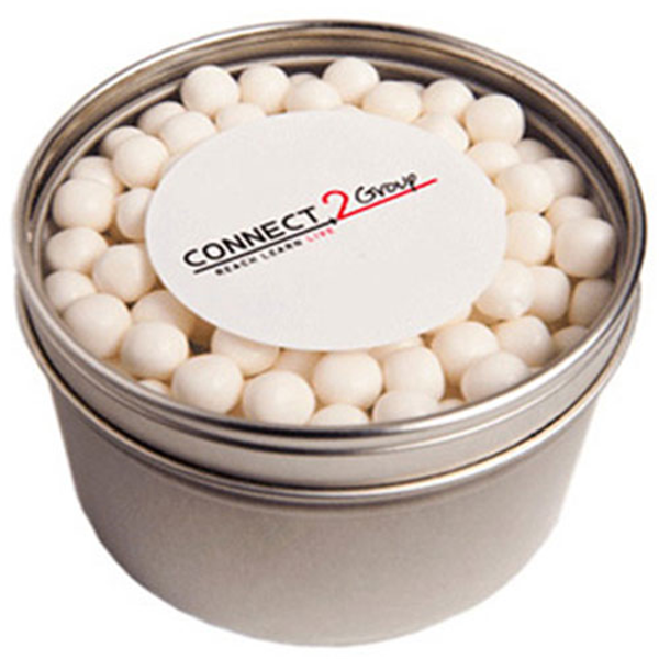 Small Round Window Tin with Mints 150g