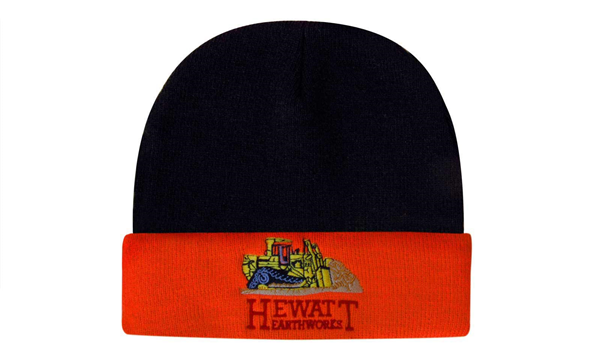 Acrylic Beanie Hi-Vis turn-up