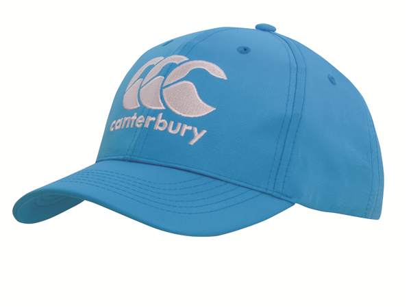 6-Panel Sports Ripstop Cap – Structured Design, Pre-Curved Peak, Fabric-Covered Short Touch Strap