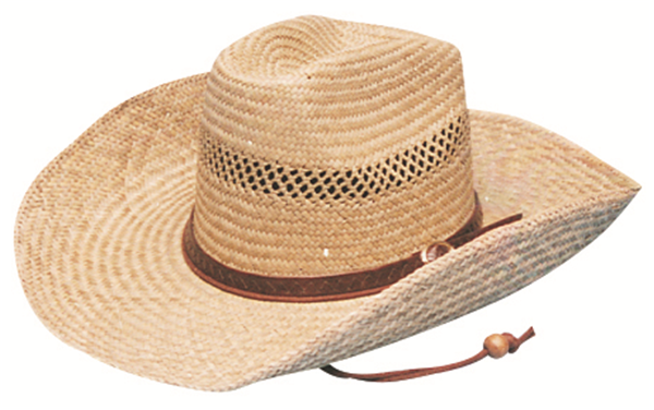 Cowboy Straw with leather band