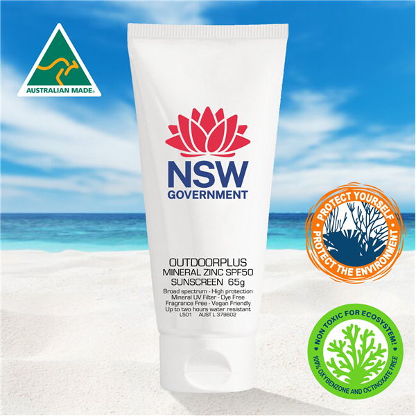 NEW MINERAL ZINC SPF50 SUNSCREEN Australian Made 65g