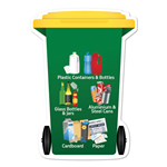 68 x 98mm Bin Shaped Fridge Magnet