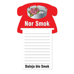To-do List Phone Shaped Fridge Magnet (B&W Notepad)