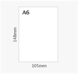 A6 With Compliments, 148mm x 105mm