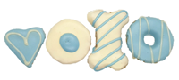 DOG TREAT GIFT BOX - MIXED BLUE COOKIES FOR DOGS 4 PCE