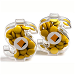 Acrylic Dollar filled with Choc Beans 40g