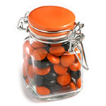 Glass Clip Lock Jar with Choc Beans 80g