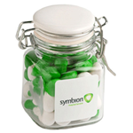 Glass Clip Lock Jar with Chewy Fruits 80g