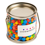 Small PVC Bucket Filled with Mini M&Ms 170g