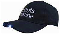 Brushed Heavy Cotton Cap with Led Lights in Peak