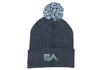 Knitted Acrylic Beanie with Pom Pom